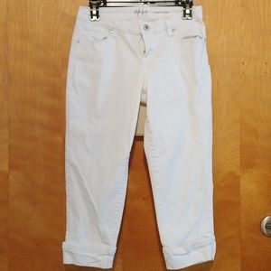 Style & Co petite white 🐻‍❄️ curry capri